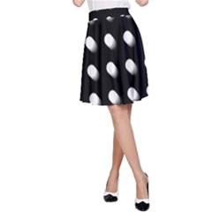 Background Dots Circles Graphic A-line Skirt by Ndabl3x