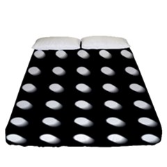 Background Dots Circles Graphic Fitted Sheet (queen Size) by Ndabl3x