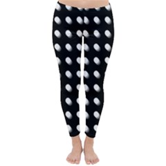 Background Dots Circles Graphic Classic Winter Leggings by Ndabl3x