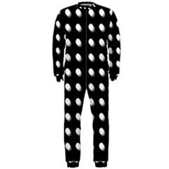 Background Dots Circles Graphic Onepiece Jumpsuit (men) by Ndabl3x