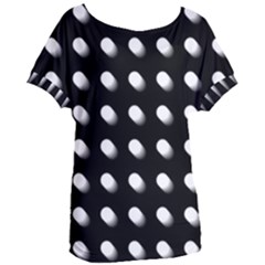 Background Dots Circles Graphic Women s Oversized Tee by Ndabl3x