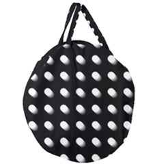 Background Dots Circles Graphic Giant Round Zipper Tote by Ndabl3x