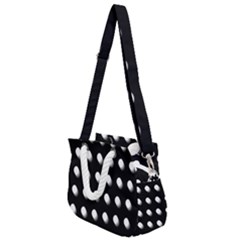 Background Dots Circles Graphic Rope Handles Shoulder Strap Bag by Ndabl3x