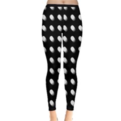 Background Dots Circles Graphic Inside Out Leggings by Ndabl3x