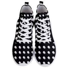 Background Dots Circles Graphic Men s Lightweight High Top Sneakers by Ndabl3x