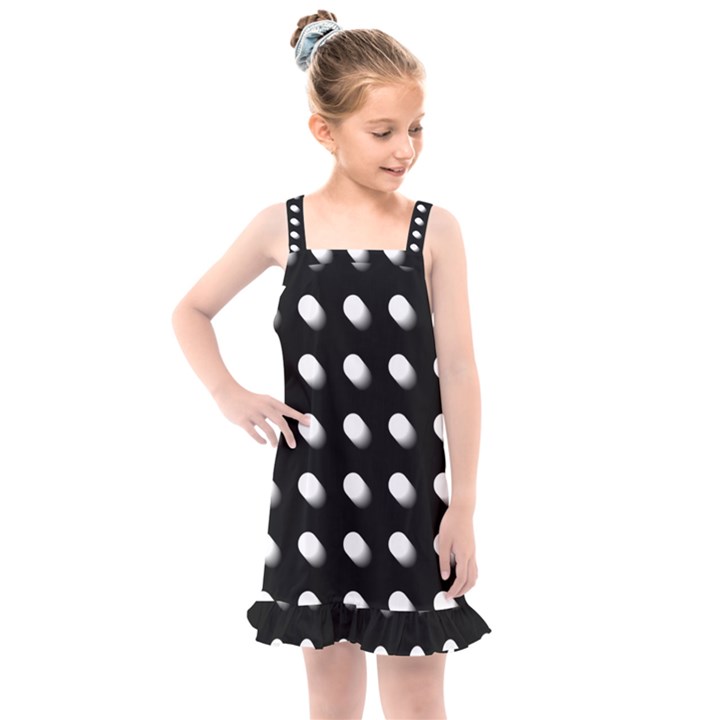 Background Dots Circles Graphic Kids  Overall Dress