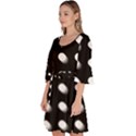 Background Dots Circles Graphic Velour Kimono Dress View2