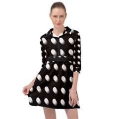 Background Dots Circles Graphic Mini Skater Shirt Dress by Ndabl3x