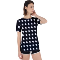 Background Dots Circles Graphic Perpetual Short Sleeve T-shirt