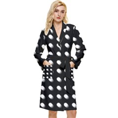 Background Dots Circles Graphic Long Sleeve Velvet Robe by Ndabl3x