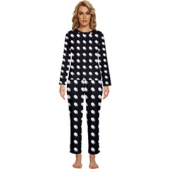 Background Dots Circles Graphic Womens  Long Sleeve Lightweight Pajamas Set by Ndabl3x