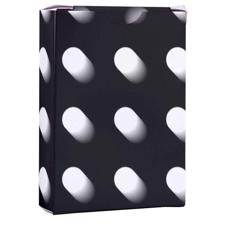 Background Dots Circles Graphic Playing Cards Single Design (Rectangle) with Custom Box