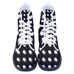 Background Dots Circles Graphic High-top Canvas Sneakers by Ndabl3x