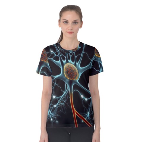 Organism Neon Science Women s Cotton Tee by Ndabl3x