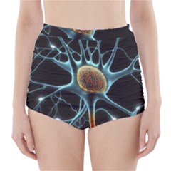 Organism Neon Science High-waisted Bikini Bottoms by Ndabl3x