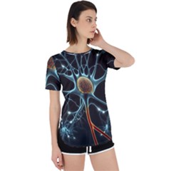 Organism Neon Science Perpetual Short Sleeve T-shirt by Ndabl3x