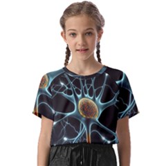 Organism Neon Science Kids  Basic Tee by Ndabl3x