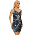 Organism Neon Science Wrap Tie Front Dress View3