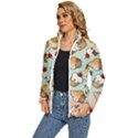 Cupcakes Cake Pie Pattern Women s Puffer Bubble Jacket Coat View2