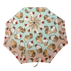 Cupcakes Cake Pie Pattern Folding Umbrellas by Ndabl3x