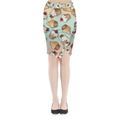 Cupcakes Cake Pie Pattern Midi Wrap Pencil Skirt by Ndabl3x