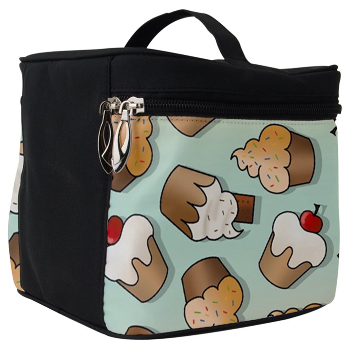 Cupcakes Cake Pie Pattern Make Up Travel Bag (Big)