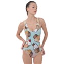 Cupcakes Cake Pie Pattern Side Cut Out Swimsuit View1