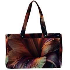 Flower Orange Lilly Canvas Work Bag by Ndabl3x