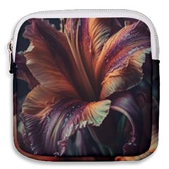 Flower Orange Lilly Mini Square Pouch by Ndabl3x