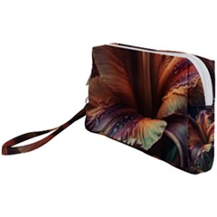 Flower Orange Lilly Wristlet Pouch Bag (small) by Ndabl3x