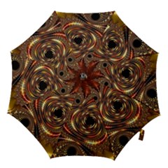 Geometric Art Fractal Abstract Art Hook Handle Umbrellas (small) by Ndabl3x