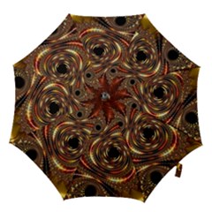 Geometric Art Fractal Abstract Art Hook Handle Umbrellas (large) by Ndabl3x