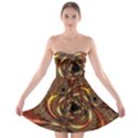 Geometric Art Fractal Abstract Art Strapless Bra Top Dress View1