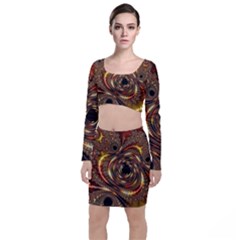 Geometric Art Fractal Abstract Art Top And Skirt Sets by Ndabl3x