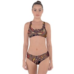 Geometric Art Fractal Abstract Art Criss Cross Bikini Set by Ndabl3x