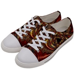 Geometric Art Fractal Abstract Art Men s Low Top Canvas Sneakers by Ndabl3x