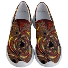 Geometric Art Fractal Abstract Art Women s Lightweight Slip Ons by Ndabl3x