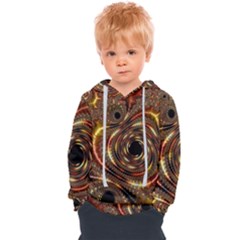 Geometric Art Fractal Abstract Art Kids  Overhead Hoodie by Ndabl3x