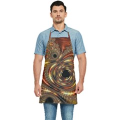 Geometric Art Fractal Abstract Art Kitchen Apron by Ndabl3x