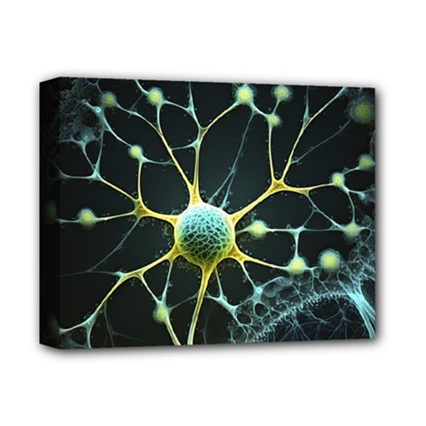 Neuron Network Deluxe Canvas 14  X 11  (stretched) by Ndabl3x