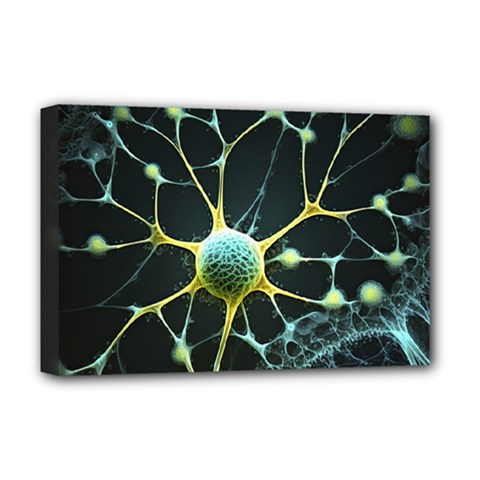 Neuron Network Deluxe Canvas 18  X 12  (stretched) by Ndabl3x