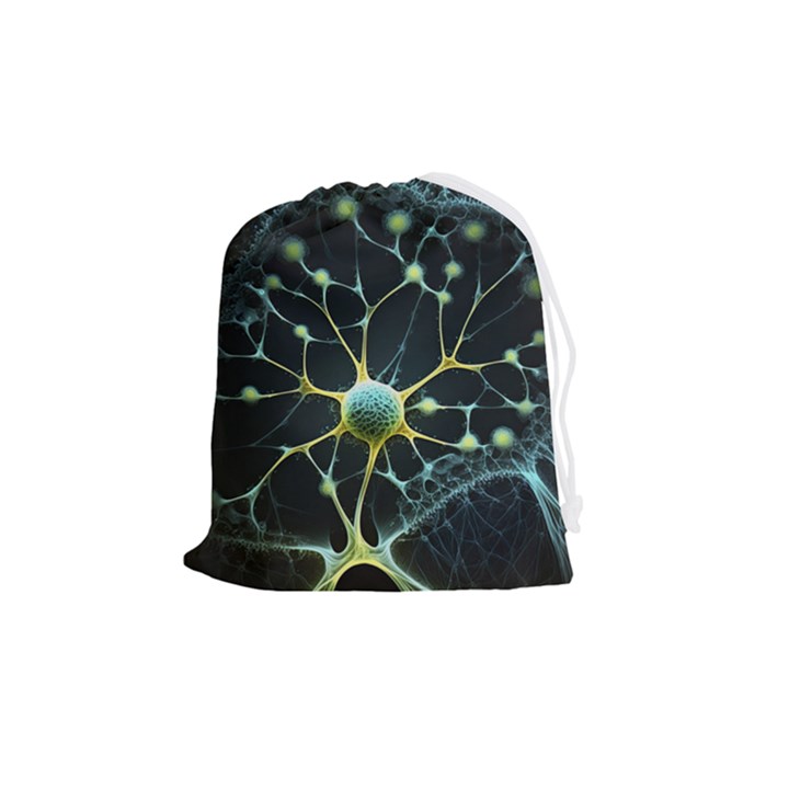 Neuron Network Drawstring Pouch (Medium)