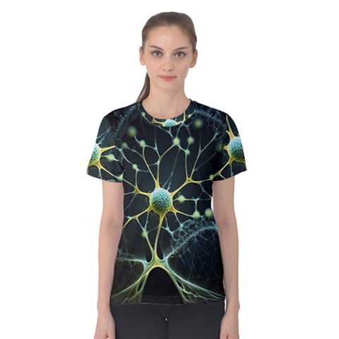 Neuron Network Women s Cotton Tee by Ndabl3x