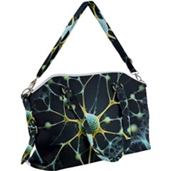 Neuron Network Canvas Crossbody Bag by Ndabl3x