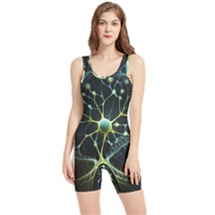 Neuron Network Women s Wrestling Singlet by Ndabl3x