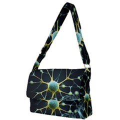 Neuron Network Full Print Messenger Bag (l) by Ndabl3x