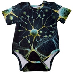 Neuron Network Baby Short Sleeve Bodysuit by Ndabl3x