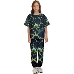 Neuron Network Kids  Tee And Pants Sports Set by Ndabl3x