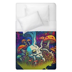 Mushrooms Fungi Psychedelic Duvet Cover (single Size) by Ndabl3x