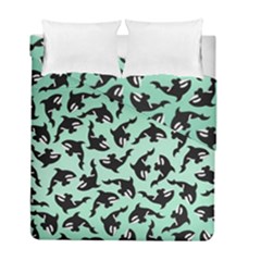 Orca Killer Whale Fish Duvet Cover Double Side (full/ Double Size) by Ndabl3x